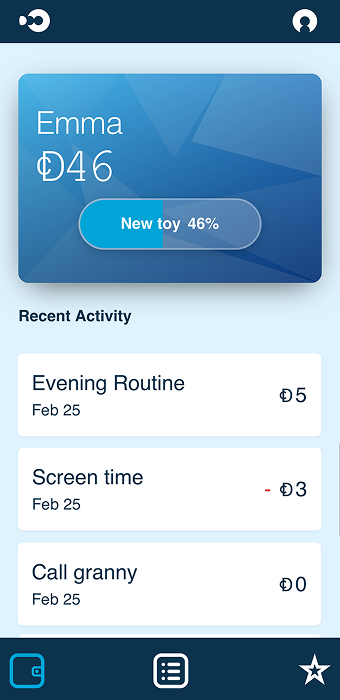 Kids app – DooCoins earned